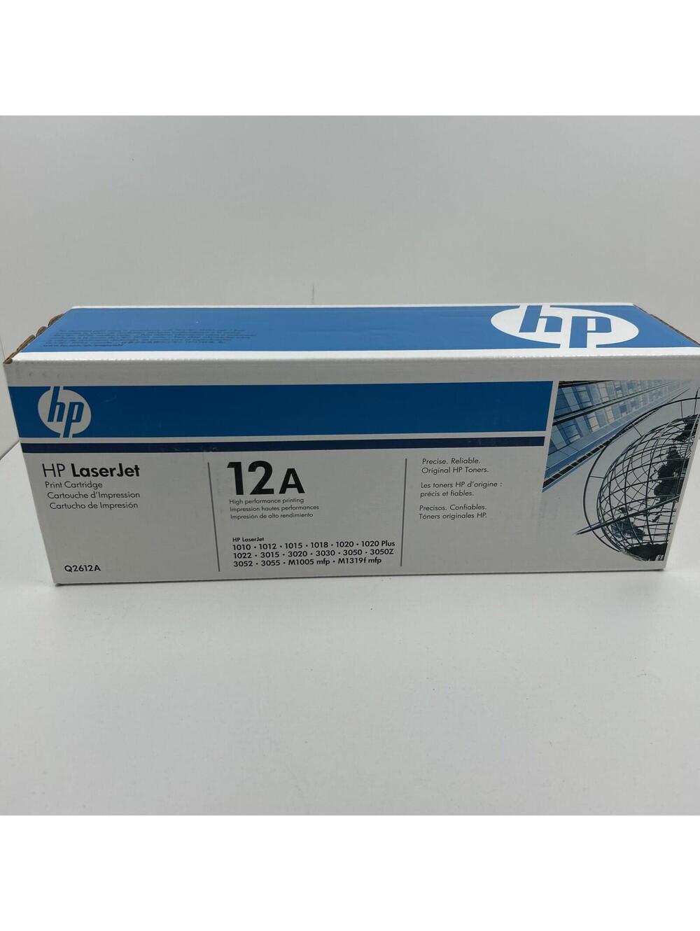 HP LaserJet 12A Q2612A Black Toner Cartridge Genuine OEM New Printer Ink